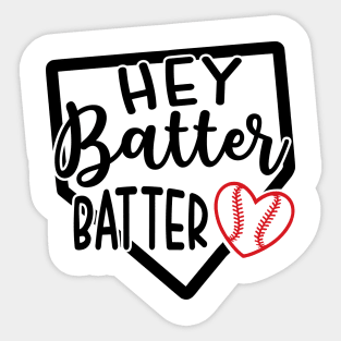 Hey Batter Batter Baseball Softball Sticker